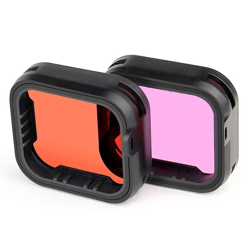 Färgfilter 2-pack - Röd light + Lila till GoPro Hero12/11/Mini/10/9 Black - Kit - Action King