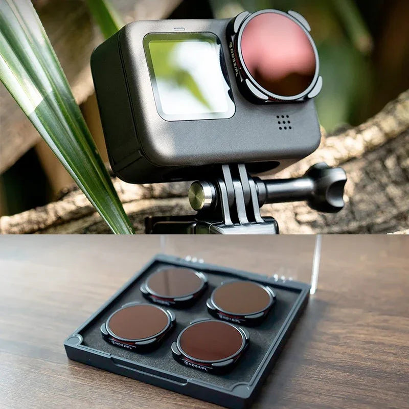 Freewell Filter Bright Day 4K Kit - ND8/PL + ND16/PL + ND32/PL + ND64/PL till GoPro Hero12/11/Mini/10/9 Black - 4-pack - Action King