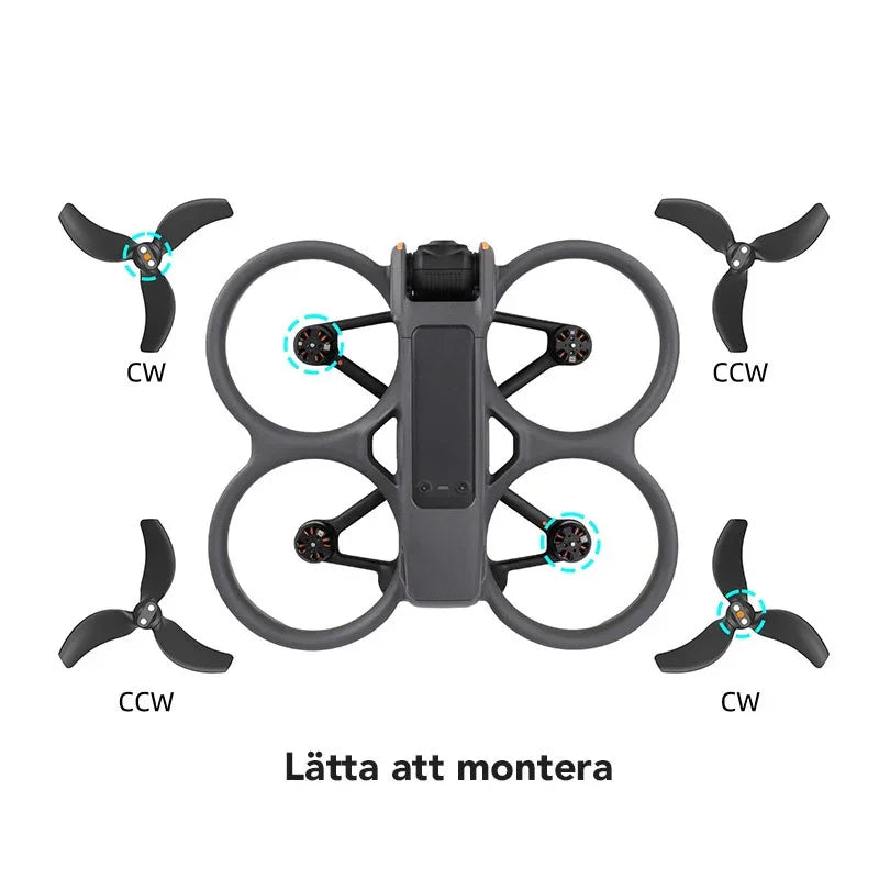 Propeller DJI Avata 2 - Blå - Kit - Action King
