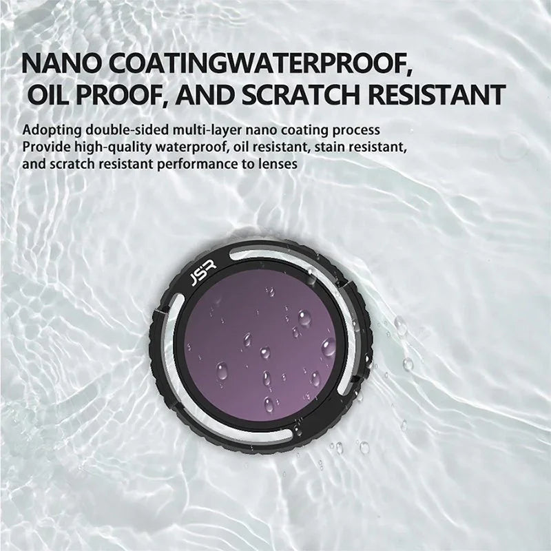 JSR Filter 4-pack - ND8/PL + ND16/PL + ND32/PL + ND64/PL till DJI Avata 2 - Kit - Action King