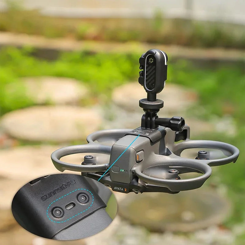Fäste / hållare för kamera / tillbehör till DJI Avata 2 - Ovansida - Action King