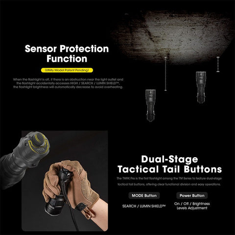 Nitecore TM9K Pro Taktisk Ficklampa - 9900lm