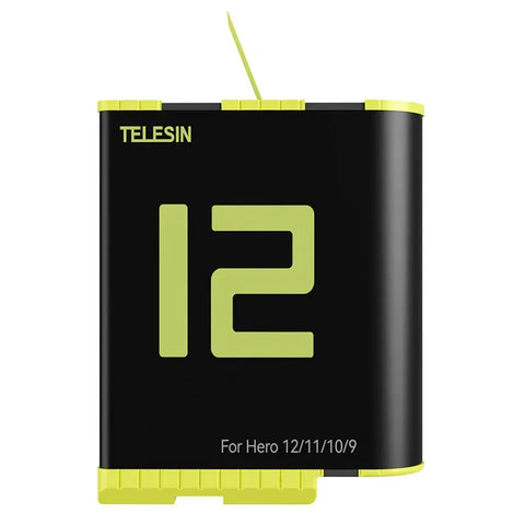 Telesin Batteri till GoPro Hero12/11/10/9 Black - ersätter SPBL1B - 1750mAh