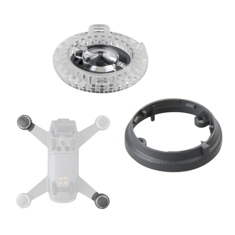 Kåpa och ram för LED - Hö. Fram / Vä. Bak - till DJI Spark - Kit - Action King