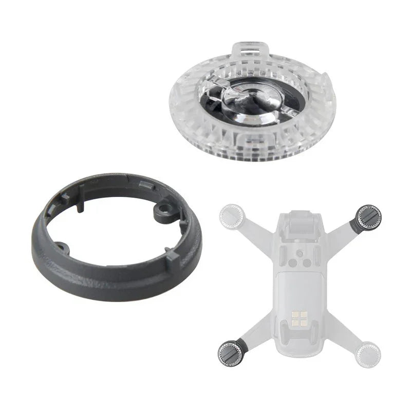 Kåpa och ram för LED - Vä. Fram / Hö. Bak - till DJI Spark - Kit - Action King