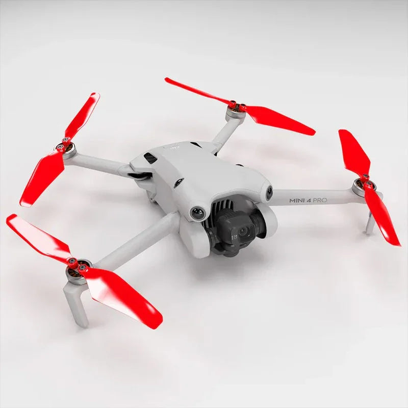 Master Airscrew - DJI Mini 4 Pro / 3 Pro Super Stealth Upgrade - Propeller - Röd - Kit 4-Pack - Action King
