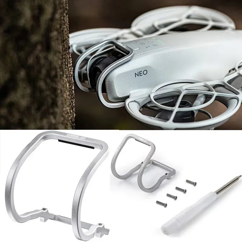 Gimbalskydd Bumper / Båge till DJI Neo - Aluminium - Grå - Action King