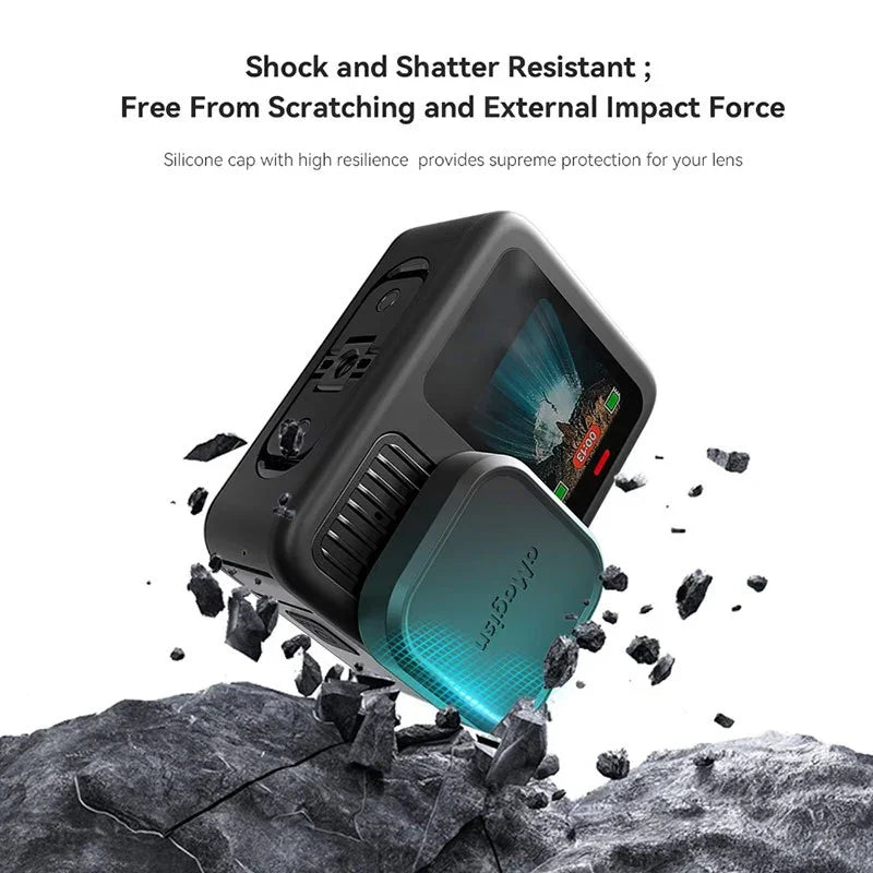 Linsskydd till GoPro Hero13 Black i Silikon - Svart - Action King