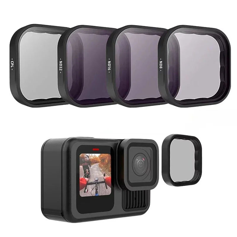 Telesin Filter 4-pack - CPL + ND8 + ND16 + ND32 till GoPro Hero13 Black - Kit - Action King