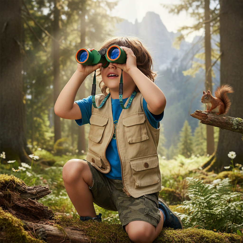 Focus 6x21 barnkikare för små äventyrare. Perfekt kikare för barn, köp bra barnkikare här.