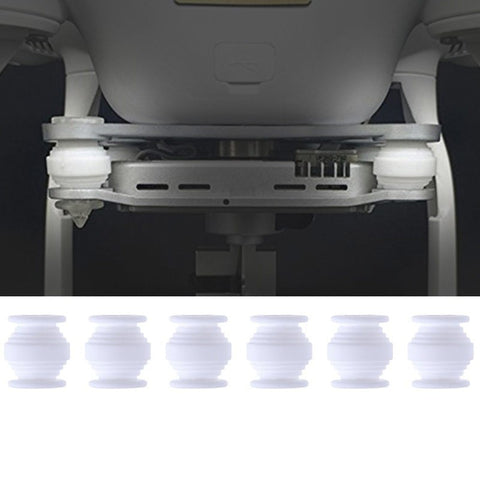 6-Pack Gummidämpare och fästplugg för Gimbal - Ersättning för Gimbal-dämpningen till DJI Phantom 3S / 3A / 3P - Kit
