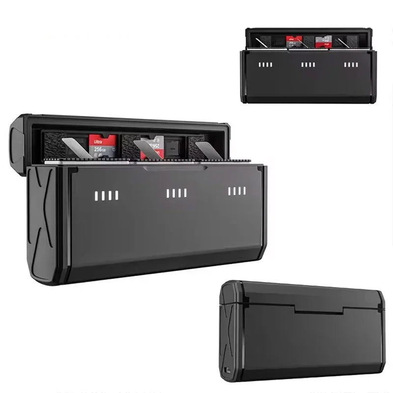 Telesin Batteriladdare Pocket Box med förvaring för 3st batterier + 2st microSD - För GoPro Hero13 Black - Action King