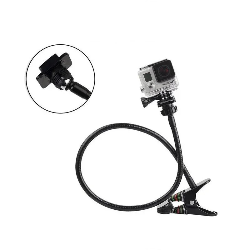 Böjbart svanhalsstativ med klämma - Metall - Action King