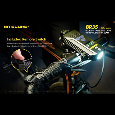 Nitecore BR35 Cykelbelysning USB-C - 1800lm