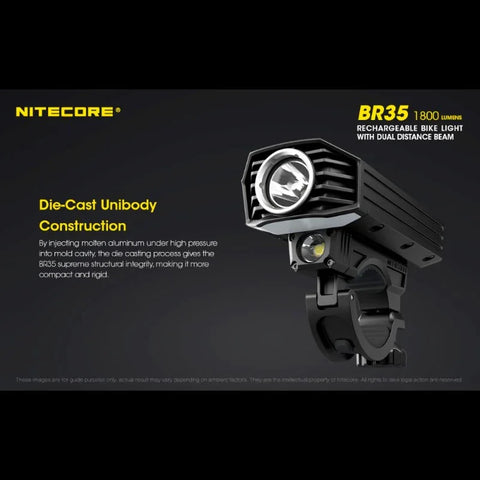 Nitecore BR35 Cykelbelysning USB-C - 1800lm