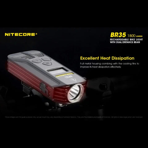 Nitecore BR35 Cykelbelysning USB-C - 1800lm