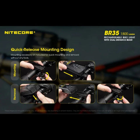 Nitecore BR35 Cykelbelysning USB-C - 1800lm