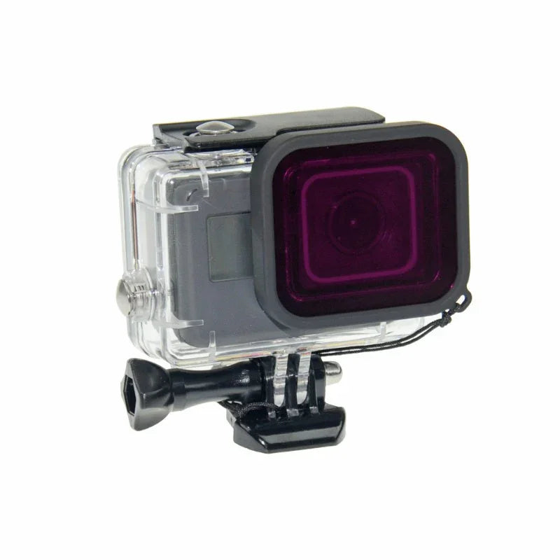 Färgfilter för dykning Lila - Hero5/6/7 i vattentätt skal - Action King