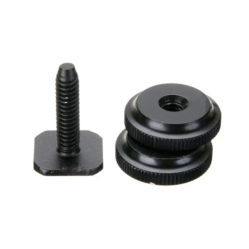 Adapter blixtsko till 1/4" skruv, Cold Shoe - Aluminium - Action King