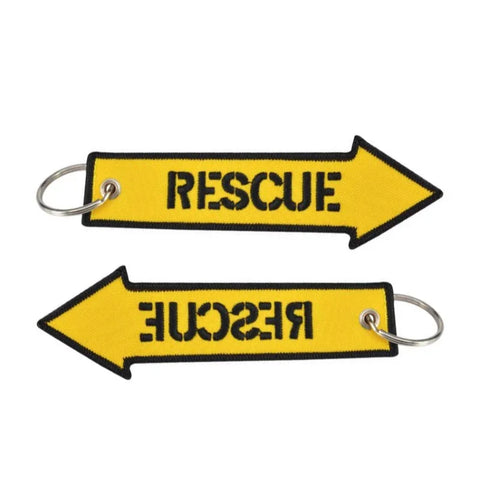 Nyckelband - RESCUE - Gul pil