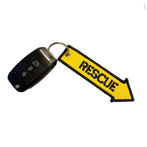 Nyckelband - RESCUE - Gul pil