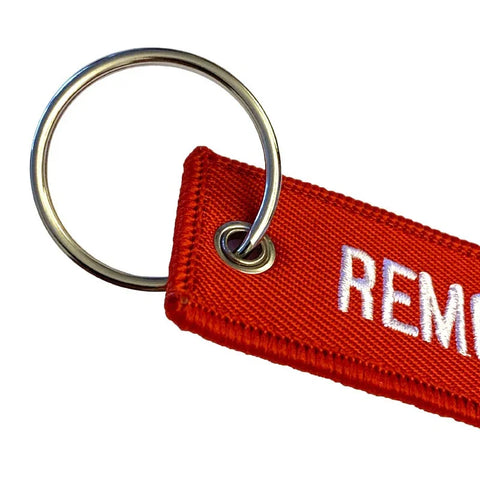 Nyckelband - REMOVE BEFORE FLIGHT - Röd/Vit