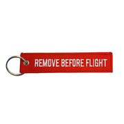 Nyckelband - REMOVE BEFORE FLIGHT - Röd/Vit - Action King