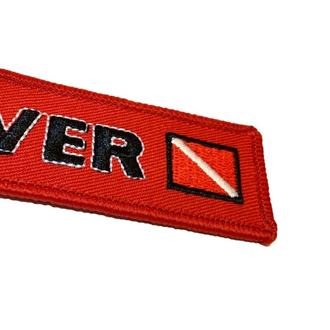Nyckelband - DIVER - Röd/Svart