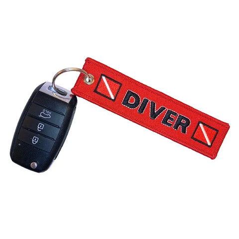 Nyckelband - DIVER - Röd/Svart