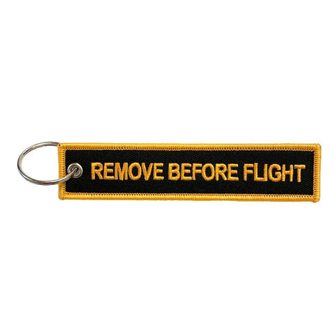 Nyckelband - REMOVE BEFORE FLIGHT - Svart/Orange
