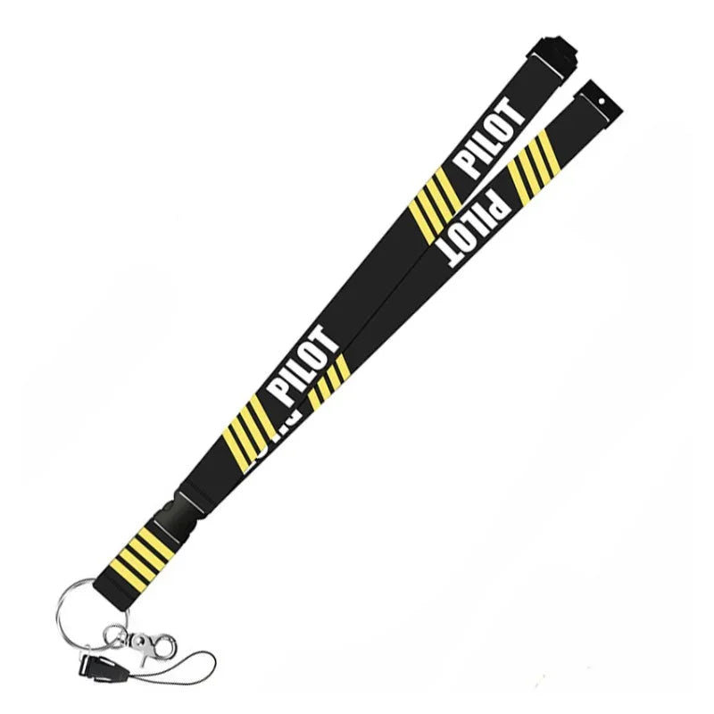 Nyckelband / Nackrem - PILOT IIII - Svart - Action King