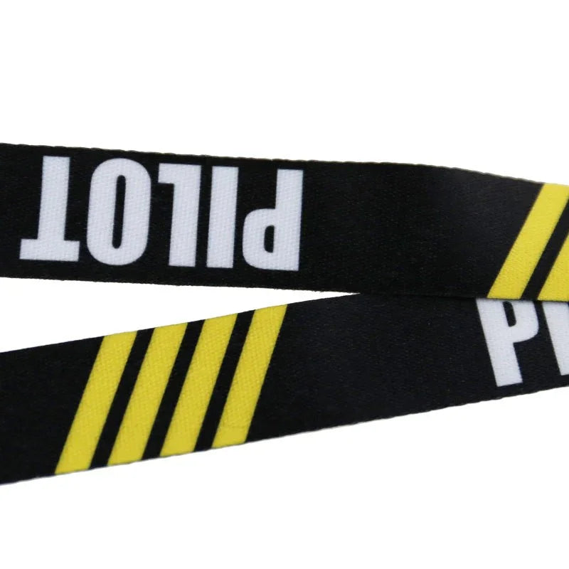 Nyckelband / Nackrem - PILOT IIII - Svart - Action King