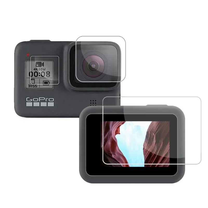 Linsskydd och Skärmskydd till GoPro Hero8 Black - Kit - Action King