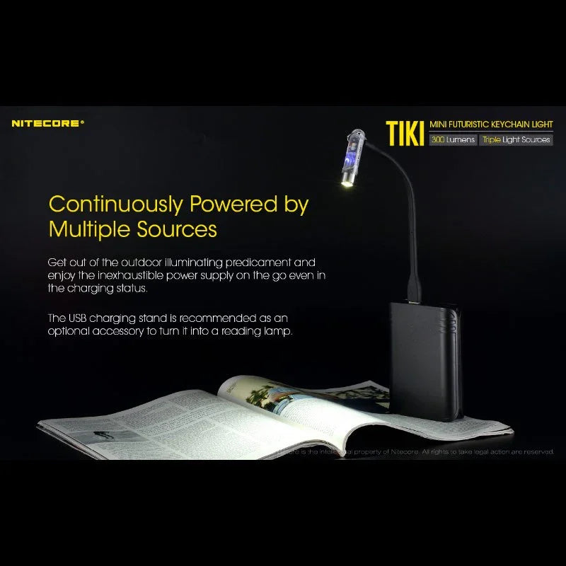 Nitecore TIKI Nyckelringslampa USB-C - 300lm - Action King
