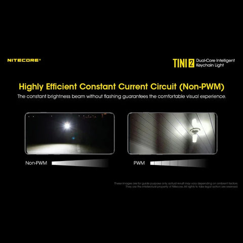 Nitecore TINI2 Nyckelringslampa - Svart - 500lm
