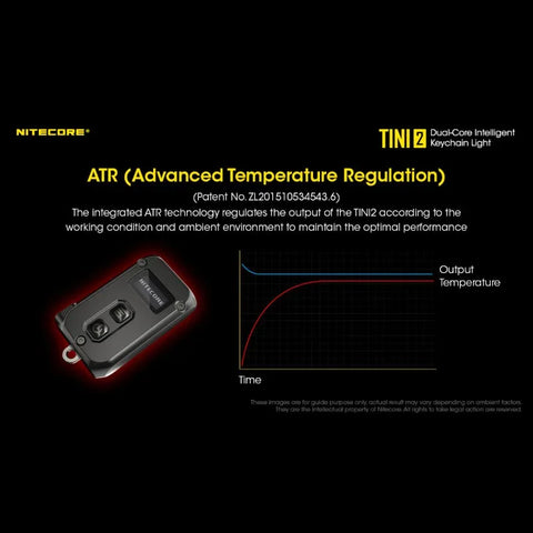 Nitecore TINI2 Nyckelringslampa - Svart - 500lm