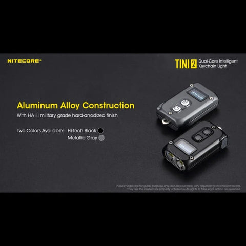 Nitecore TINI2 Nyckelringslampa - Svart - 500lm