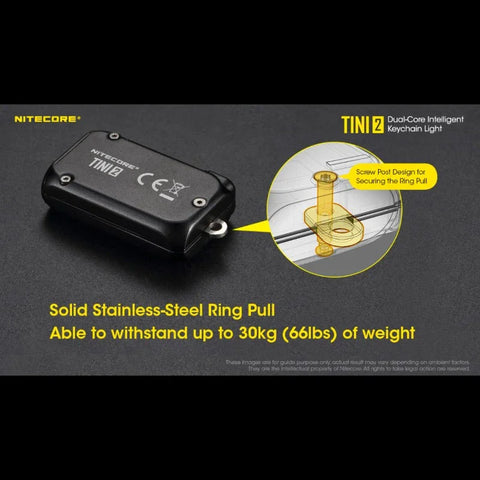Nitecore TINI2 Nyckelringslampa - Svart - 500lm
