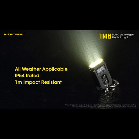 Nitecore TINI2 Nyckelringslampa - Svart - 500lm
