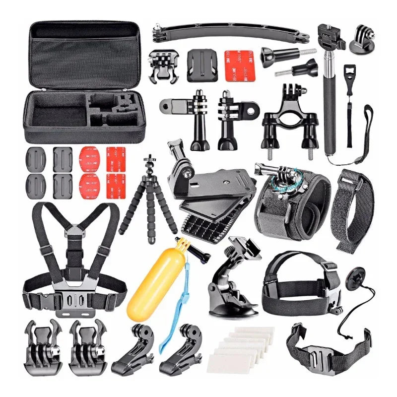 50 i 1 tillbehörskit / 50 tillbehör GoPro / stor förvaringsväska - Action King