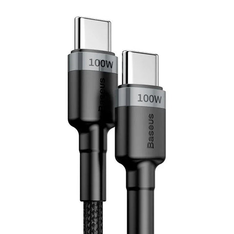 Baseus Cafule USB-C kabel PD 2.0 / QC3.0, 100W, 20v/5A, 2m - Svart