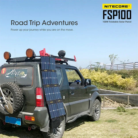 Nitecore FSP100 Foldable Solar Panel 100W - Portabelt Solpanel 100W