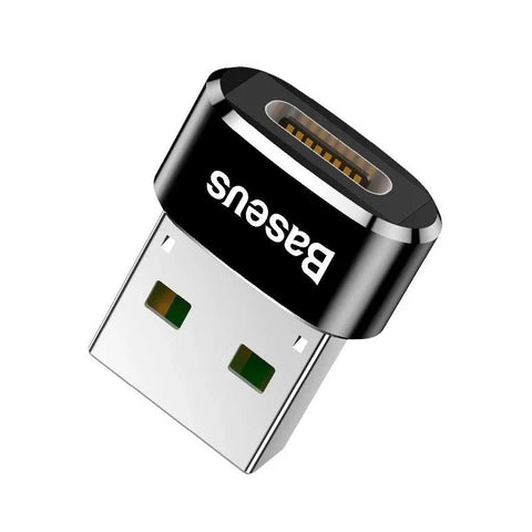 Baseus Adapter USB-C till USB-A, 5A - Svart