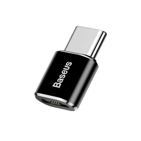 Baseus Adapter Micro-USB till USB-C - Svart