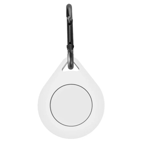 Silikonfodral med karbinhake för Apple AirTag - Vit