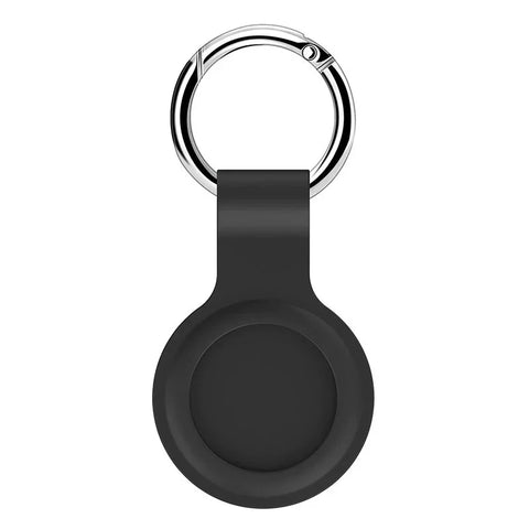 Silikonfodral med rund karbinhake för Apple AirTag - Grå