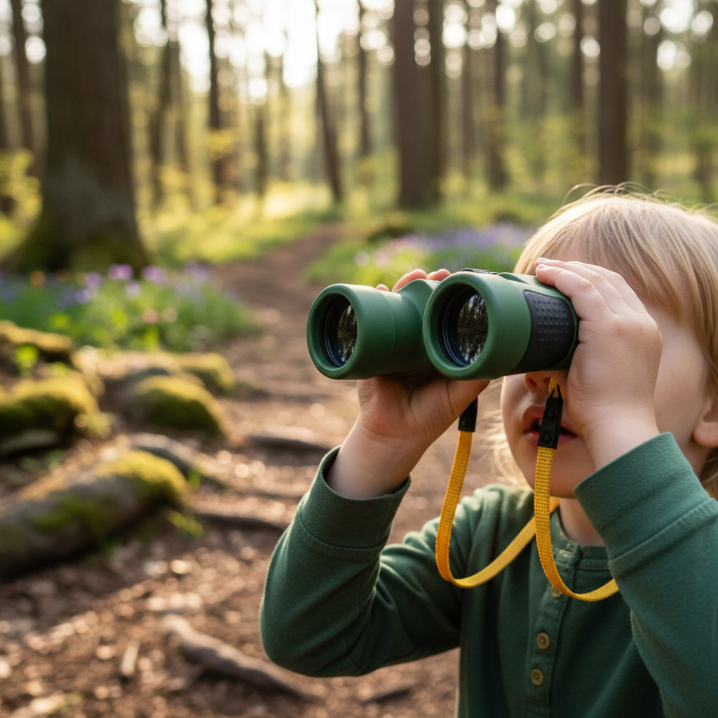 Focus 6x21 barnkikare för små äventyrare. Bästa kikare barn för upptäcktsfärder.
