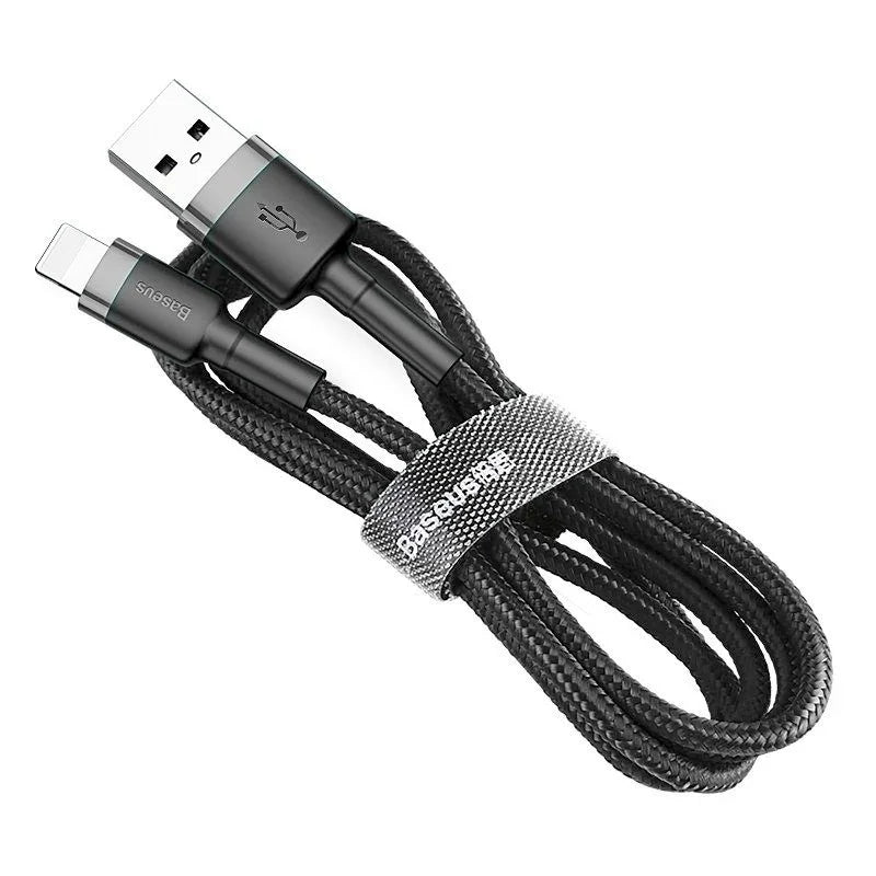 Baseus Cafule USB-A - Lightning Kabel, 2.4A, 0.5m - Svart - Action King