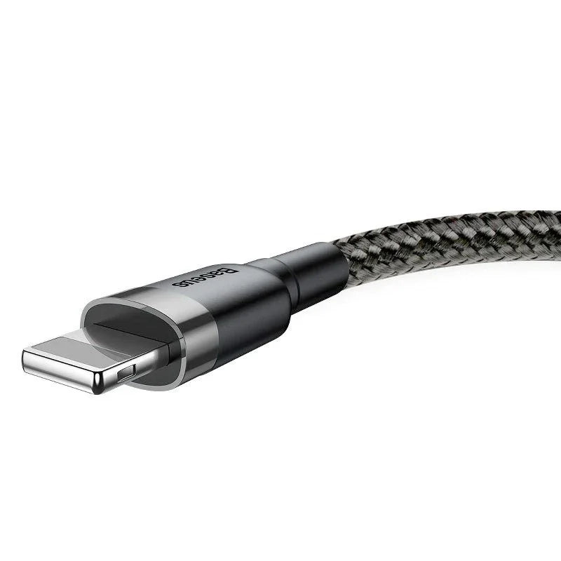 Baseus Cafule USB-A - Lightning Kabel, 2.4A, 0.5m - Svart - Action King