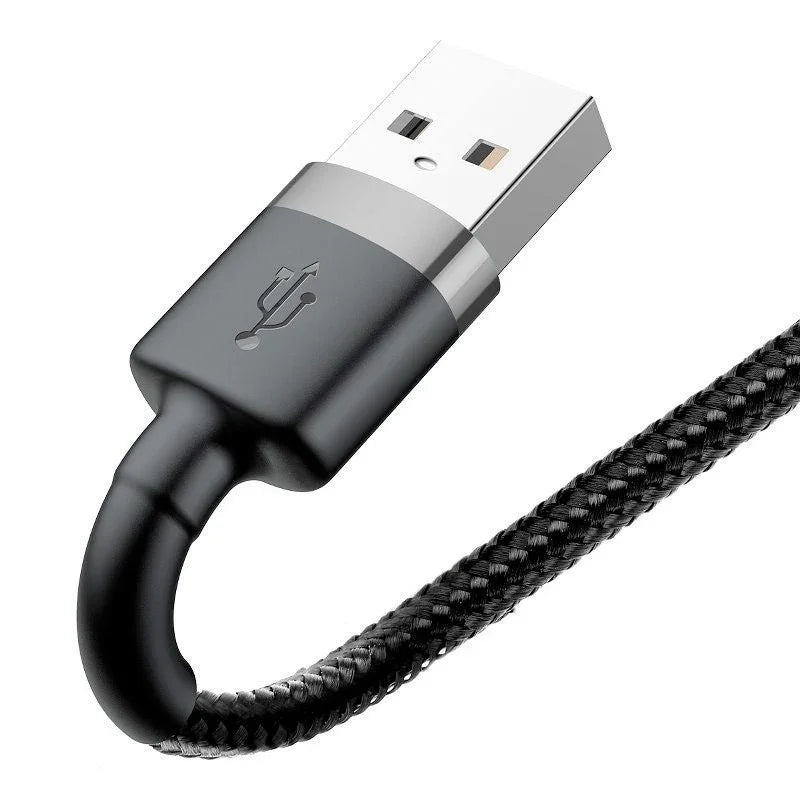 Baseus Cafule USB-A - Lightning Kabel, 2.4A, 0.5m - Svart - Action King